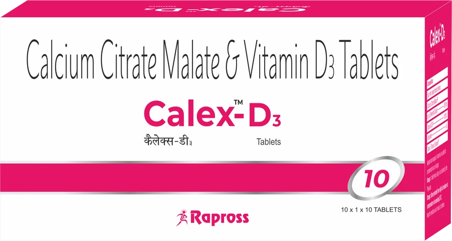 Calex-D3: Calcium Citrate Malate & Vitamin D3 Tablets
