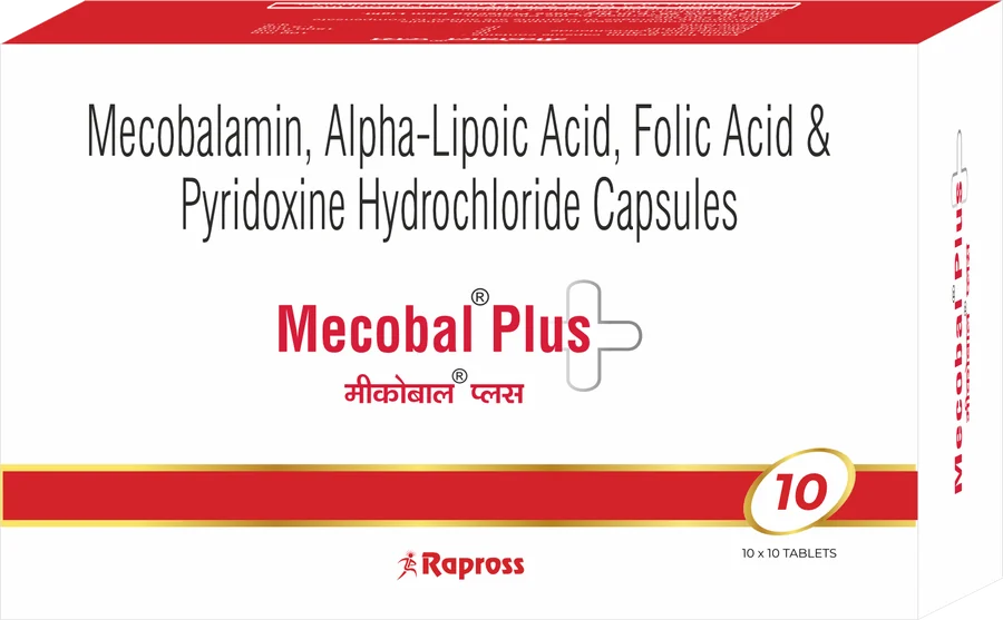 Mecobal Plus: Mecobalamin, Alpha-Lipoic Acid, Folic Acid & Pyridoxine Hydrochloride Capsules