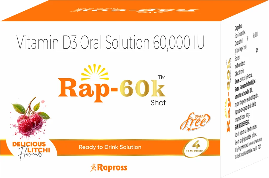 Rap-60K: Vitamin D3 Oral Solution 60,000 IU